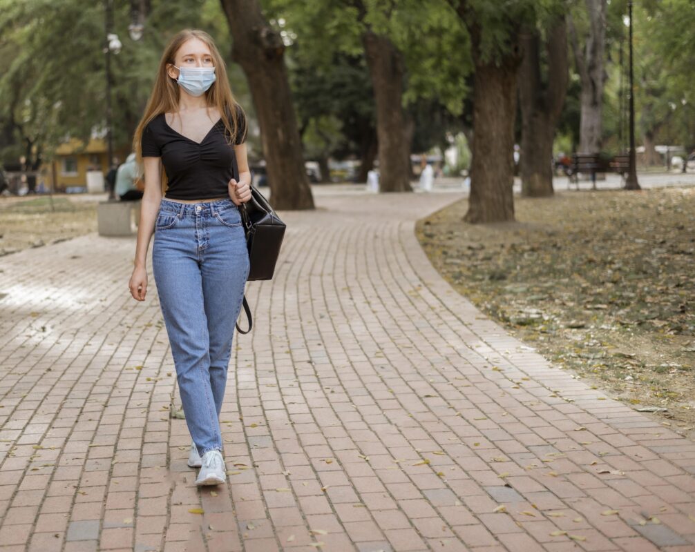 Flared Jeans with black shirt