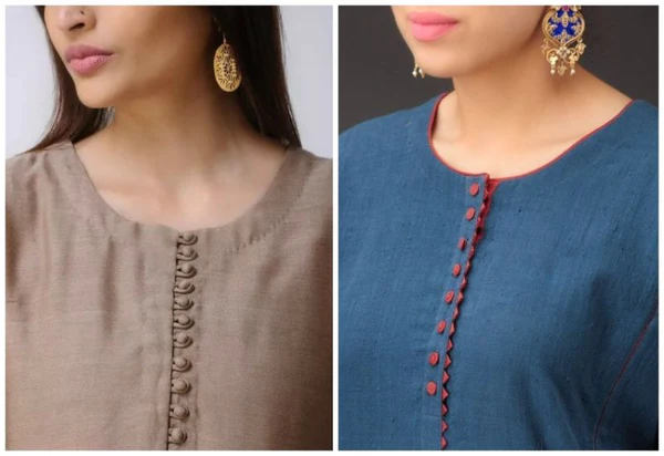womens wearing simple round neckline design shirts