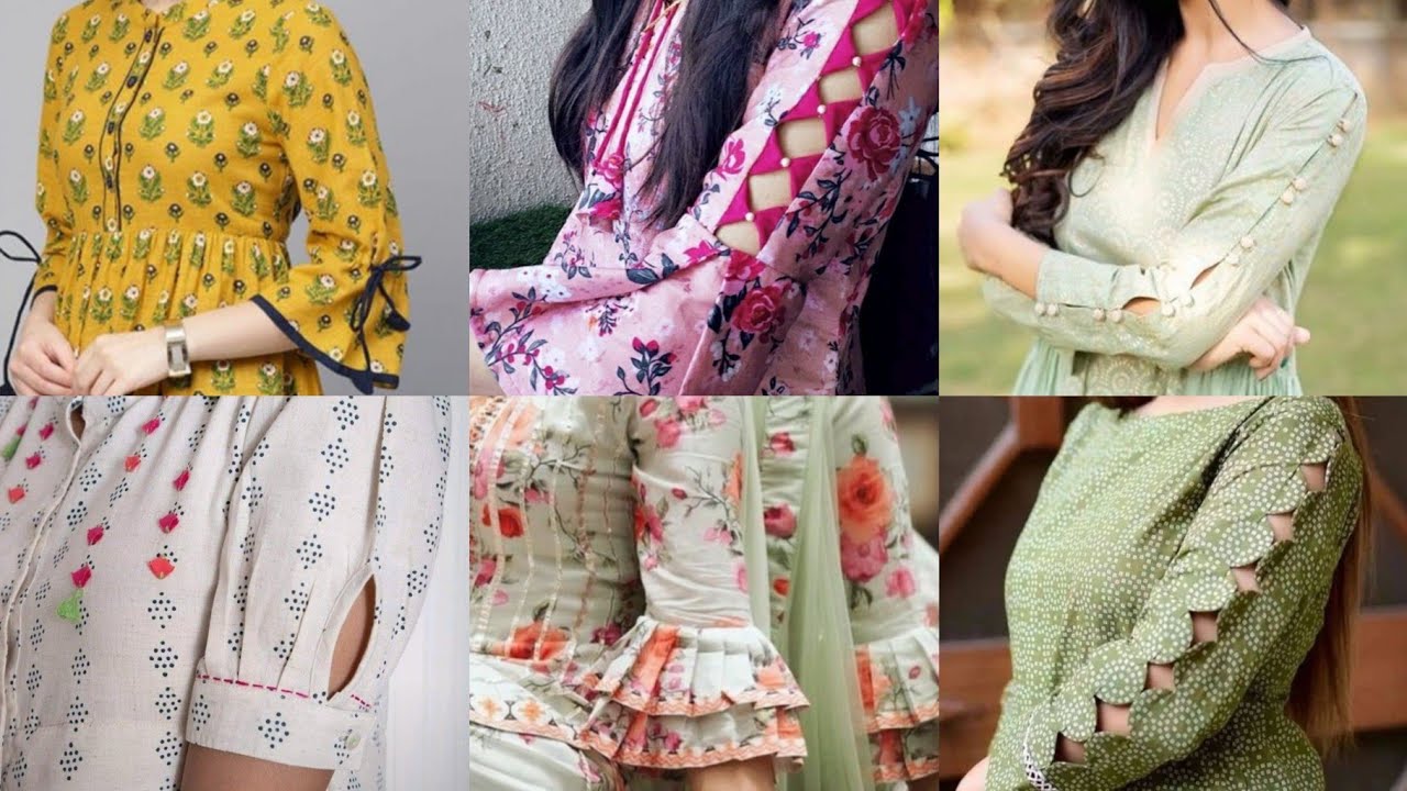 womens wearing stylish sleeves lawn shirts